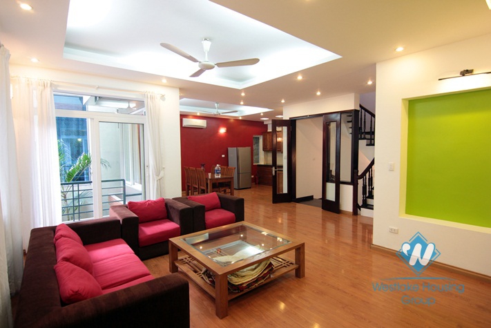 Nice and bright house with four bedroom for rent in Tay Ho area.